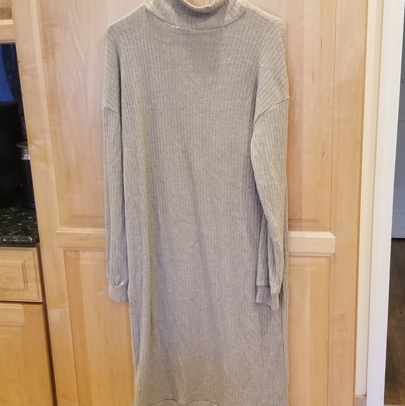 BB Dakota Steve Madden Melt Mountain Sweater Dress Mock Neck Tan Size S NWT - Picture 6 of 8